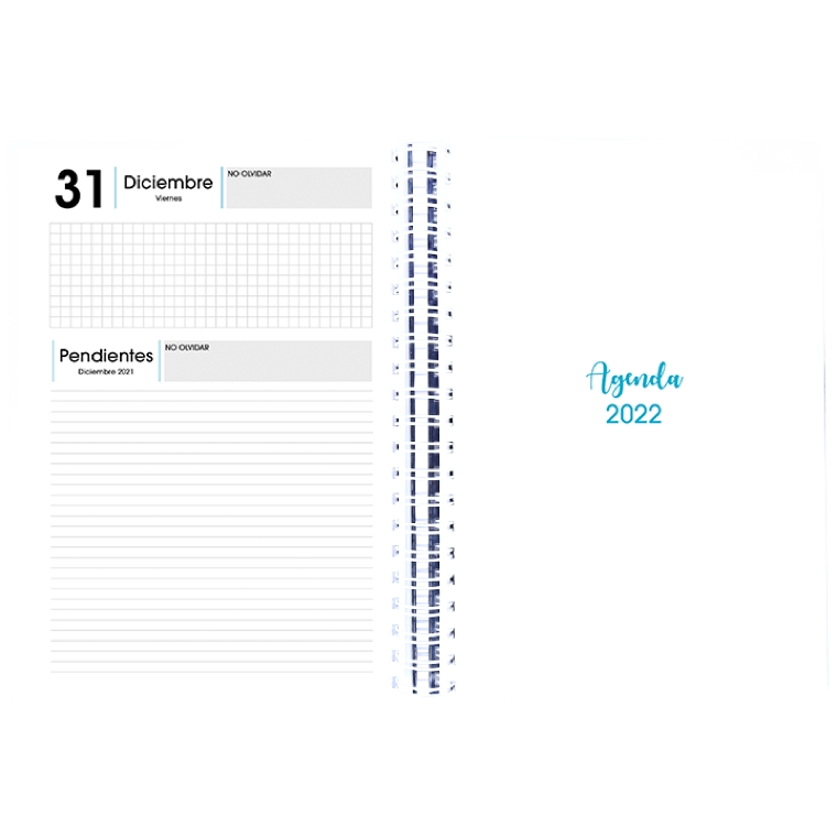 Agenda tres días por hoja
